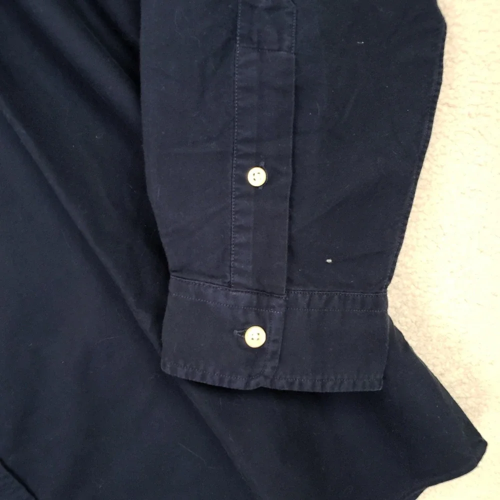 Polo Ralph Lauren Classic Fit Button Down Mens XXL Navy Blue Preppy Designer